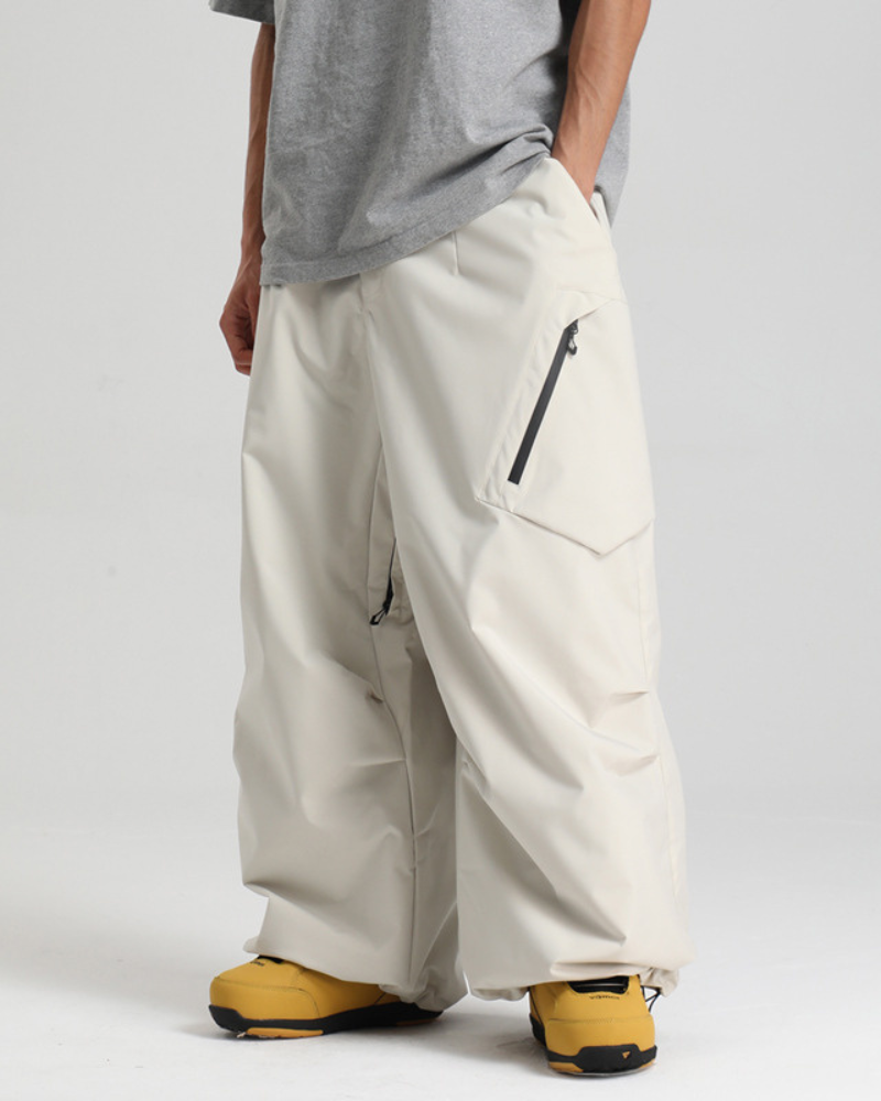Ski Wear Snowboard Gear Cargo Baggy Snow Pants -Unisex