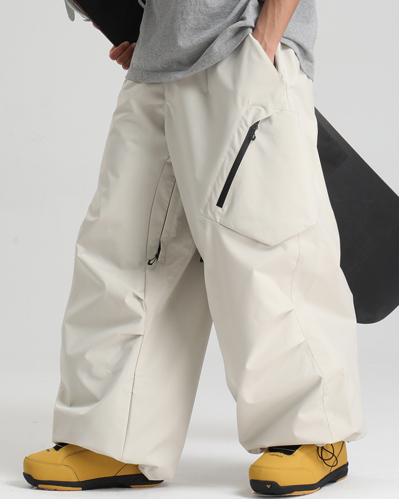 Ski Wear Snowboard Gear Cargo Baggy Snow Pants -Unisex