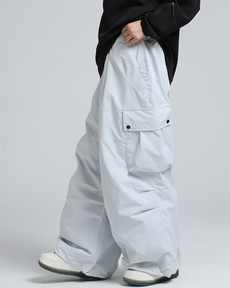 Ski Wear Snowboard Gear Baggy Cargo Snow Pants -Unisex