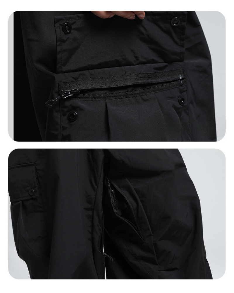 Ski Wear Snowboard Gear Baggy Cargo Snow Pants -Unisex