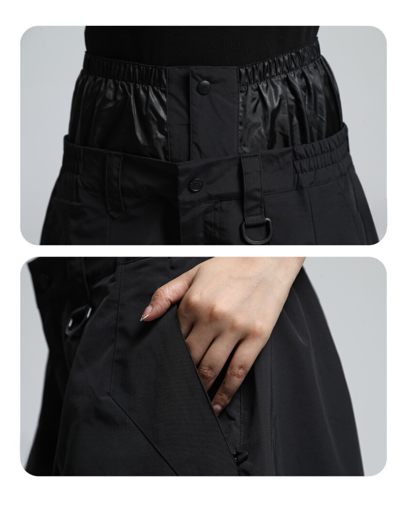 Ski Wear Snowboard Gear Baggy Cargo Snow Pants -Unisex