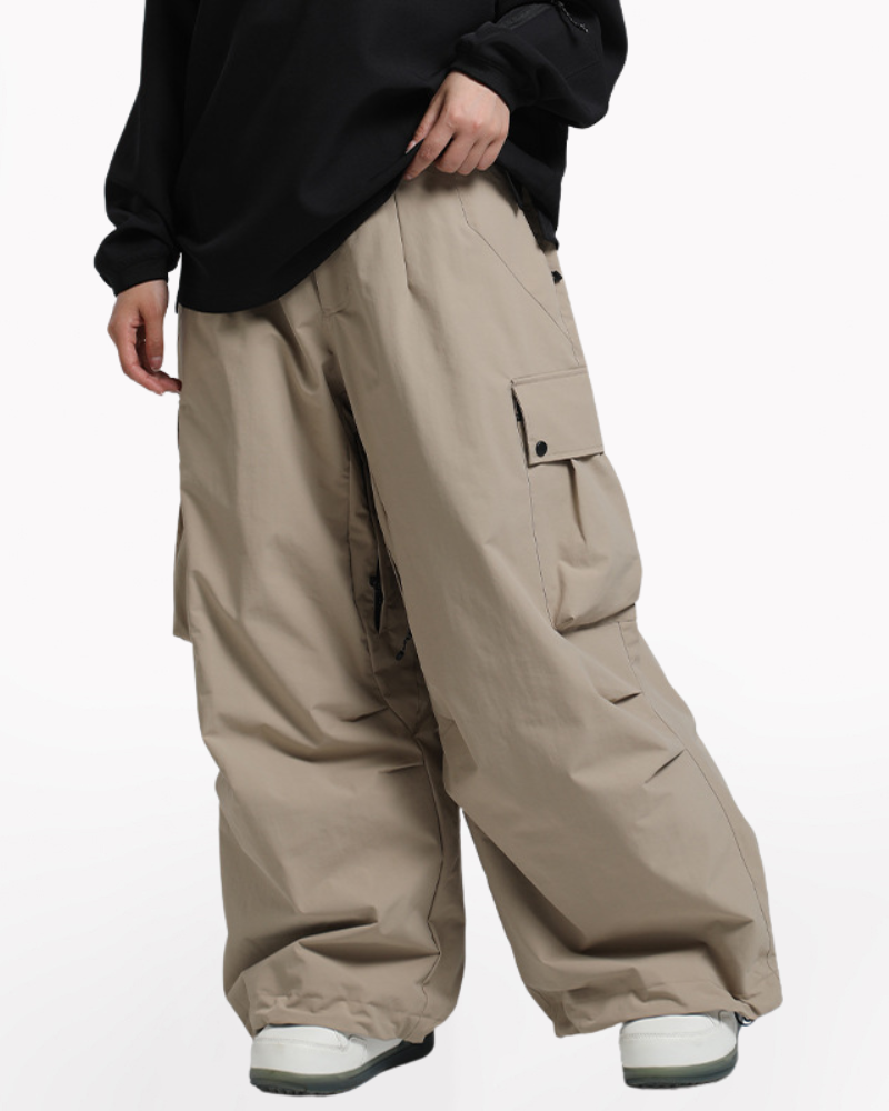 Ski Wear Snowboard Gear Baggy Cargo Snow Pants -Unisex