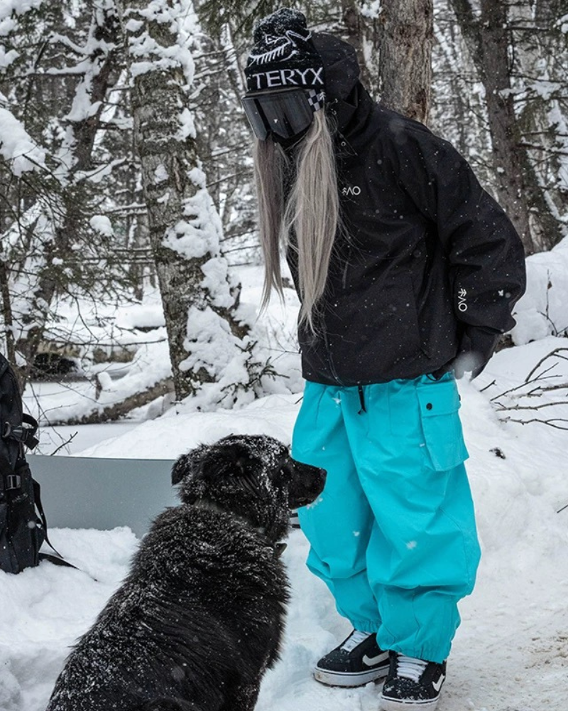 Ski Wear Snowboard Cargo Baggy Snow Pants - Unisex