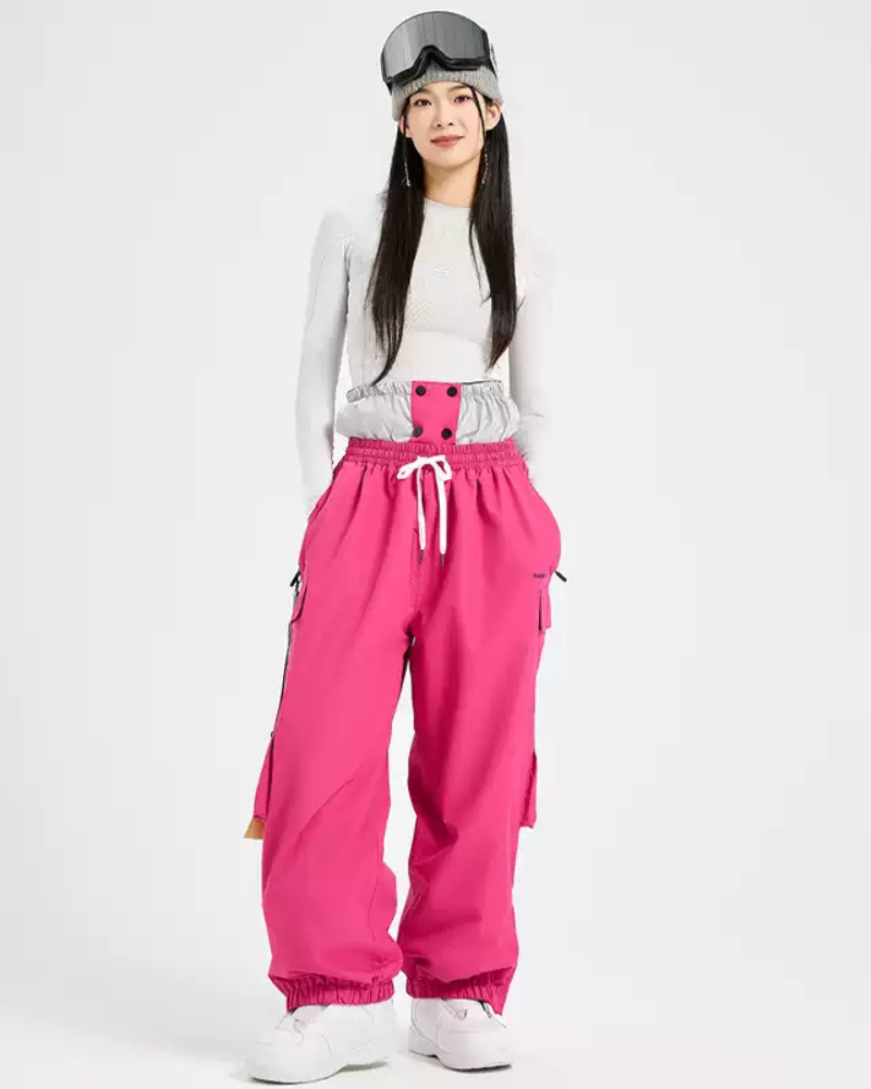 Ski Wear Snowboard Waterproof Cargo Snow Pants -Unisex