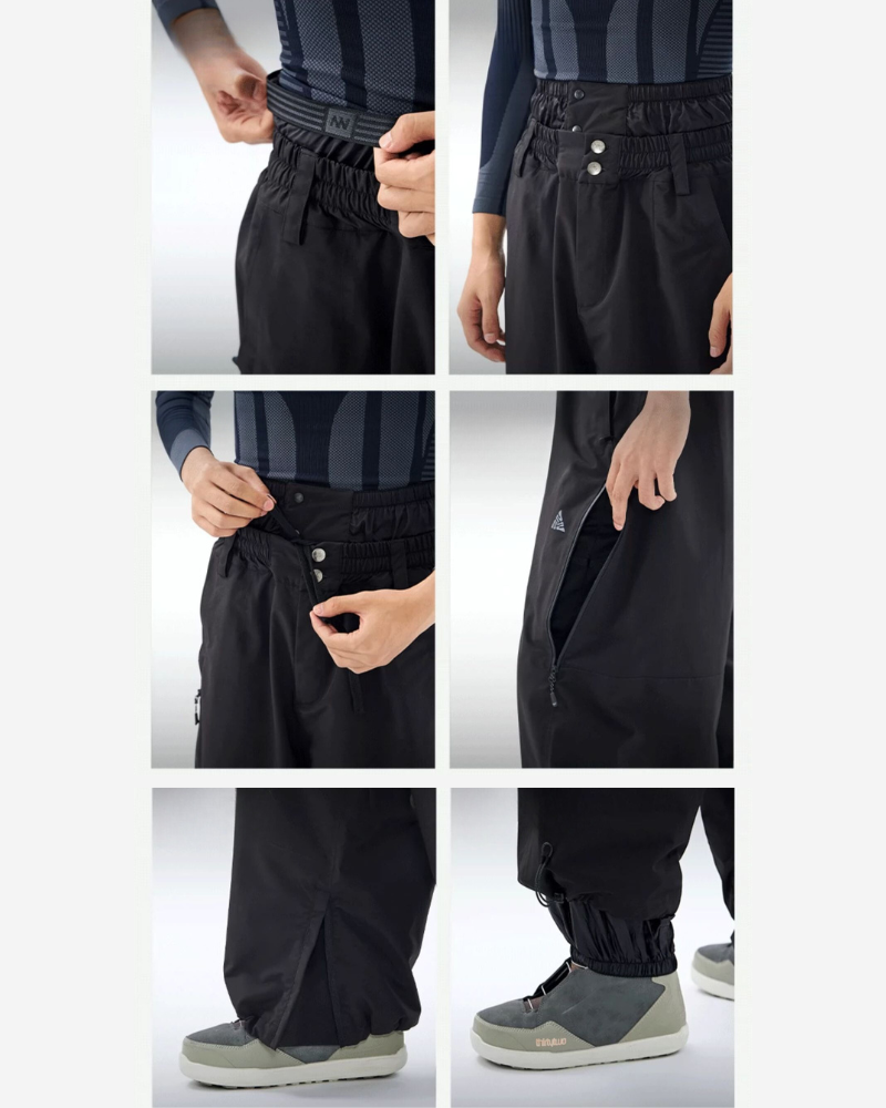 Ski Wear Snowboard Sport 3L Thick Snow Pants -Unisex