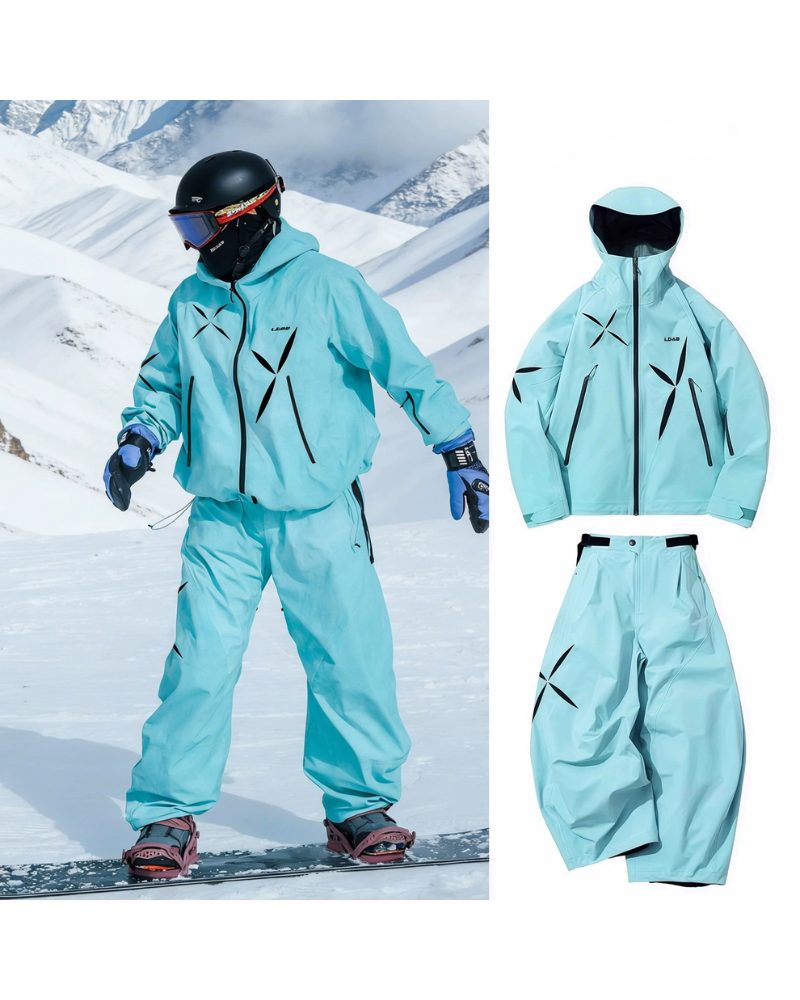Ski Wear Starry Windproof Waterproof Ski Suit -Unisex