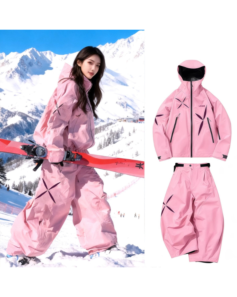 Ski Wear Starry Windproof Waterproof Ski Suit -Unisex