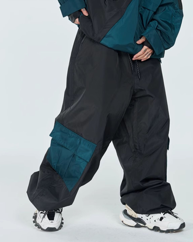 Ski Wear Thickened 3L Waterproof Snow Jacket&Pants Suit -Men&