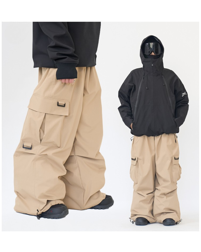 Ski Wear 3L Baggy Cargo Snow Pants - Unisex
