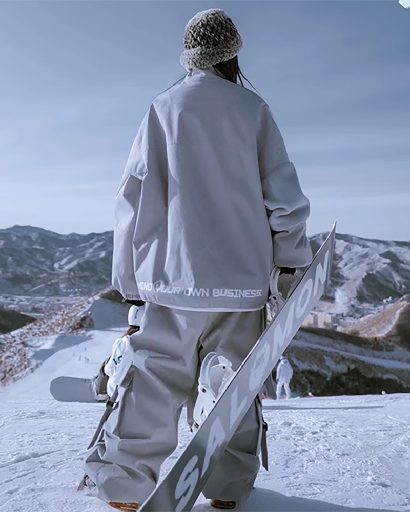 Ski Wear Snow Outfits Hip-Hop Snow Suit -Unisex
