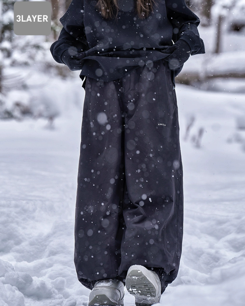 Ski Wear Windproof 3L Thick Snow Pants -Unisex