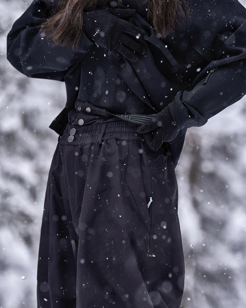 Ski Wear Windproof 3L Thick Snow Pants -Unisex