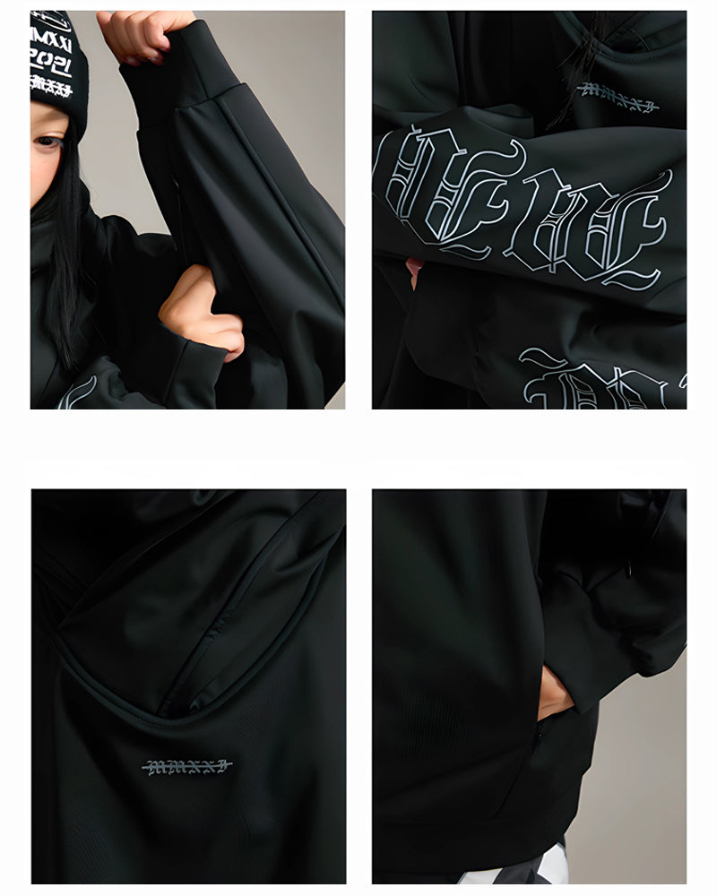 Ski Wear Windproof Oversize Hoodie - Unisex