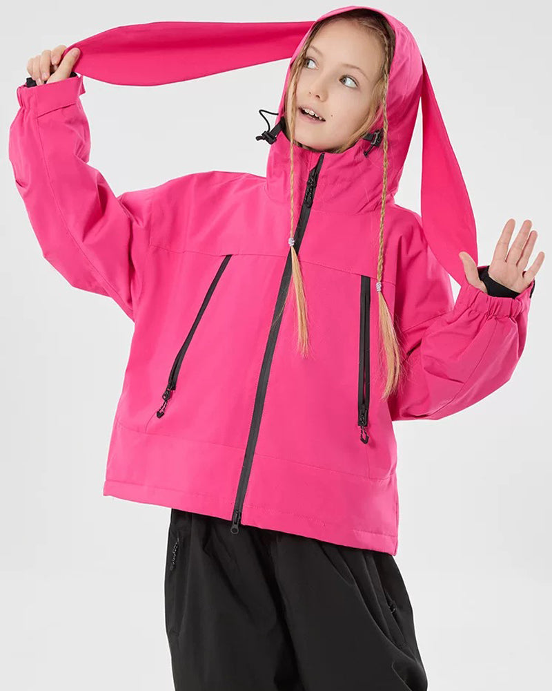 Ski Wear Windproof Rabbit Ears Kids Snow Suit