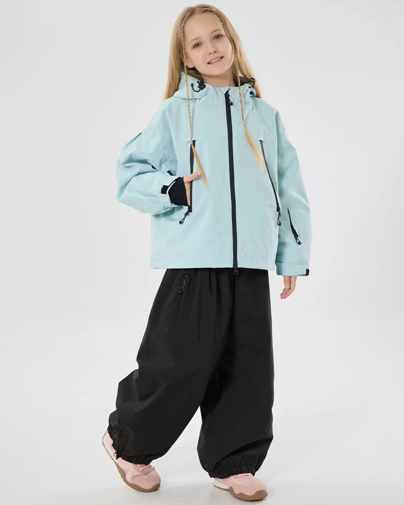 Ski Wear Windproof Rabbit Ears Kids Snow Suit