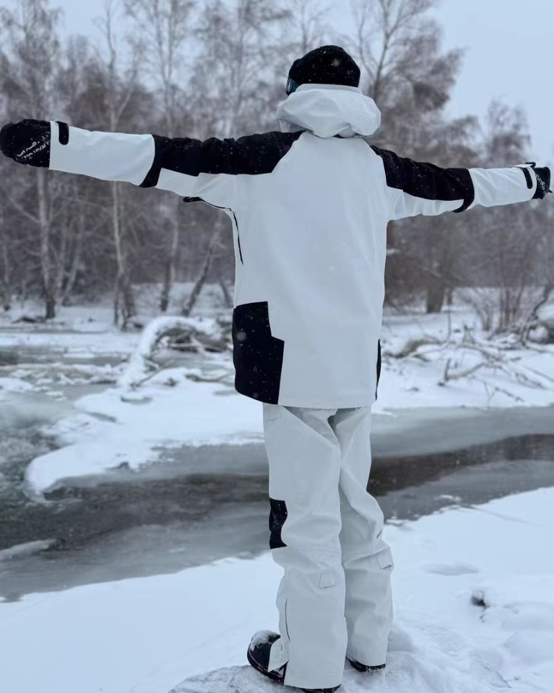 Ski Wear 3L Waterproof Ski Jacket&Bibs Suit -Unisex