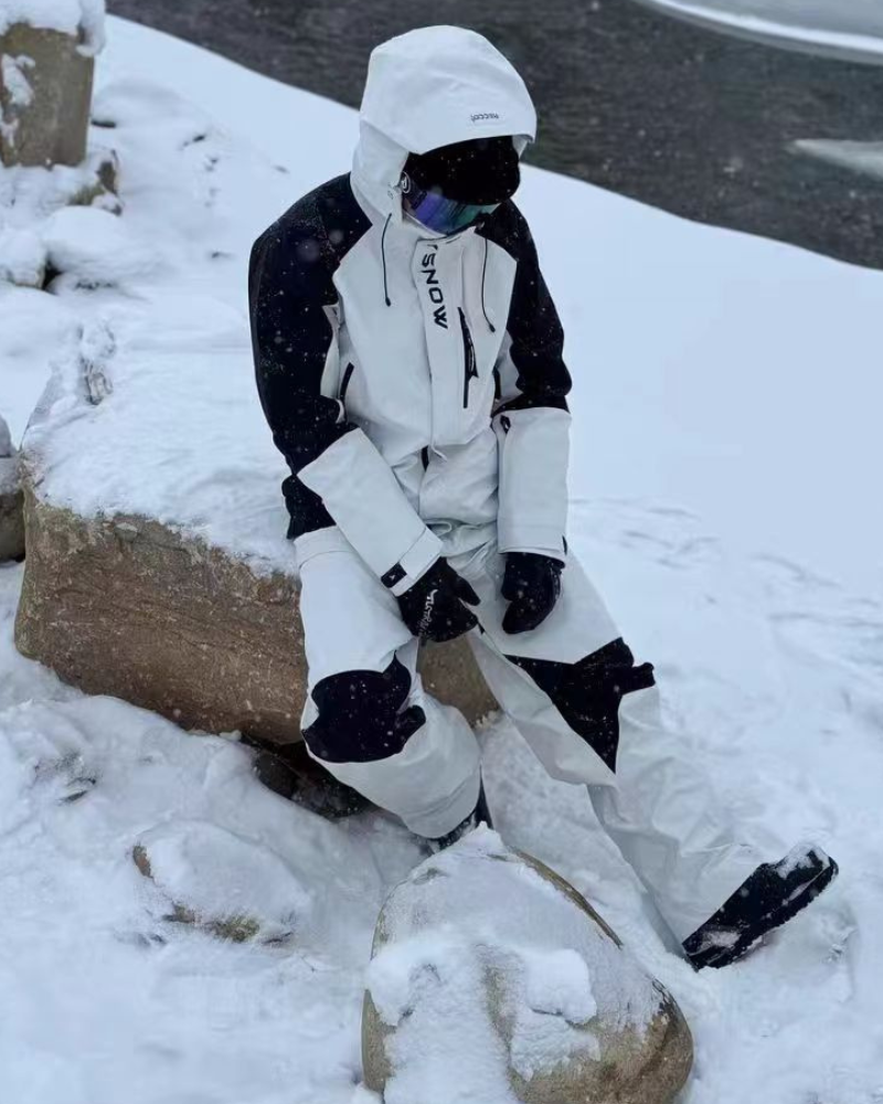 Ski Wear 3L Waterproof Ski Jacket&Bibs Suit -Unisex