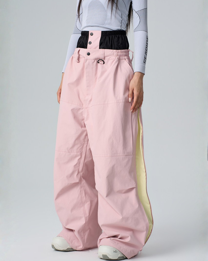 Ski Wear 3L Waterproof Wide-Leg Snowboard Pants -Unisex