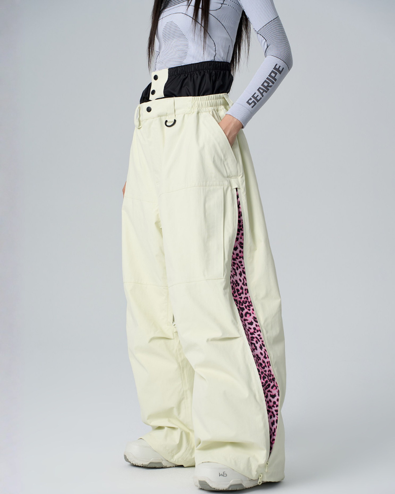 Ski Wear 3L Waterproof Wide-Leg Snowboard Pants -Unisex