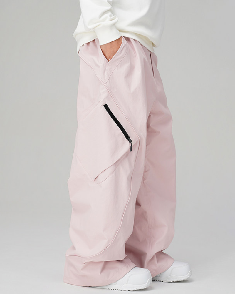 Ski Wear 3L Windproof & Waterproof Baggy Cargo Snow Pants - Unisex