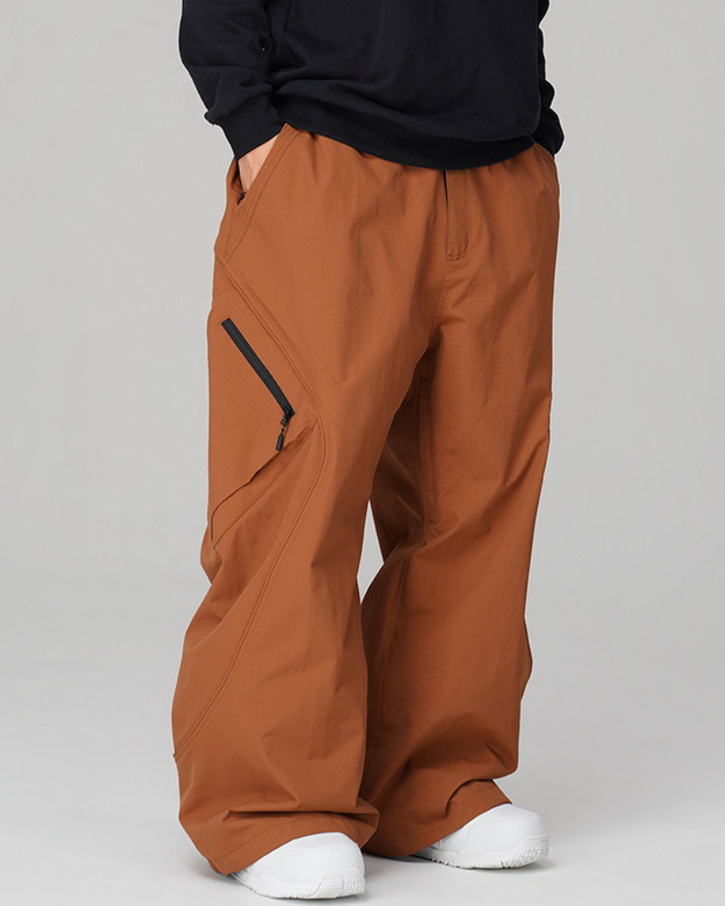 Ski Wear 3L Windproof & Waterproof Baggy Cargo Snow Pants - Unisex