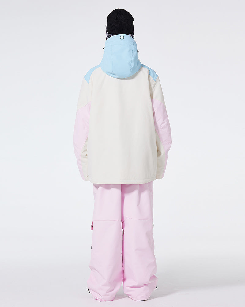 Ski Wear Waterproof Cargo Snow Jacket&Bibs Suit -Unisex