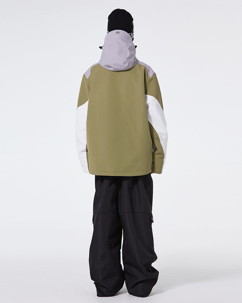 Ski Wear Waterproof Cargo Snow Jacket&Bibs Suit -Unisex