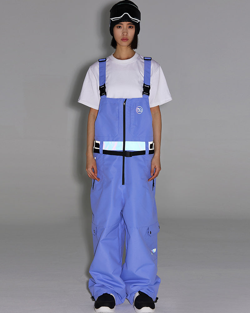 Ski Wear Waterproof Cargo Snow Jacket&Bibs Suit -Unisex