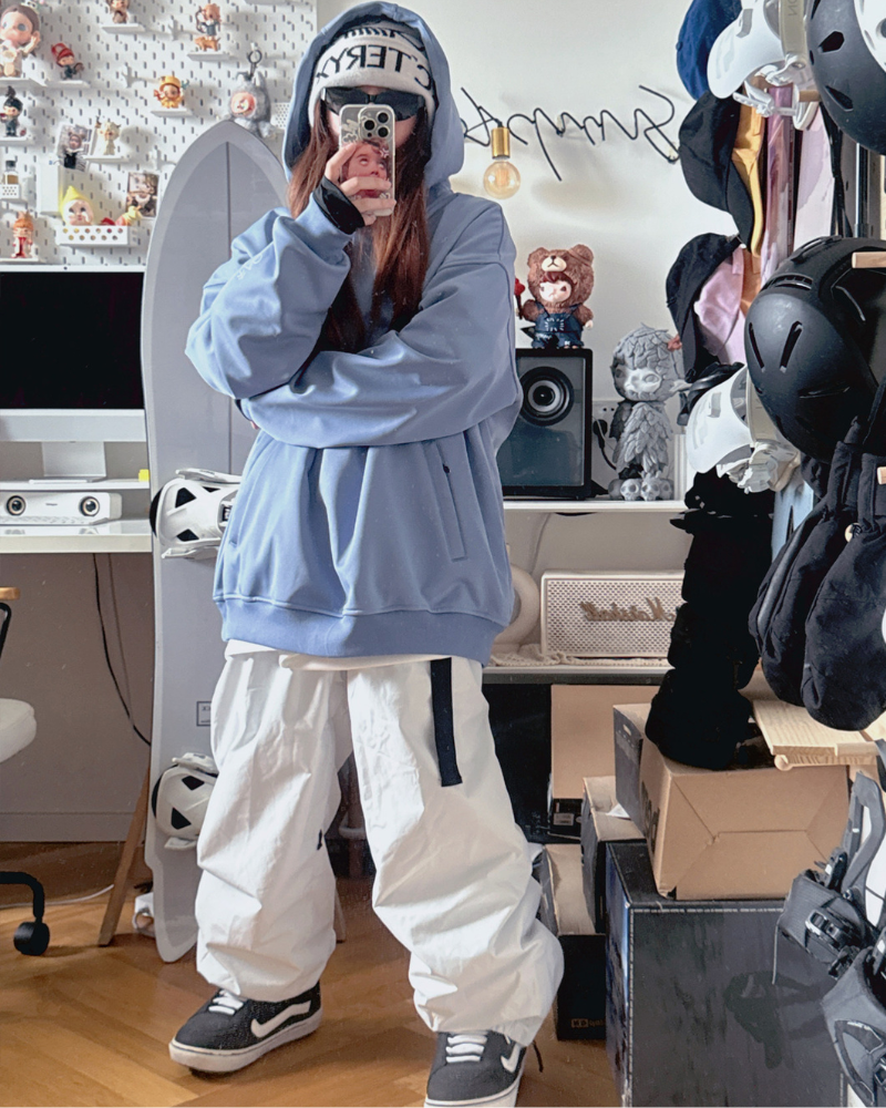 Ski Wear Loose Fit Waterproof Snowboard Ski Hoodie - Unisex