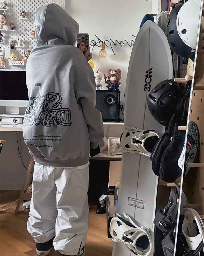 Ski Wear Loose Fit Waterproof Snowboard Ski Hoodie - Unisex