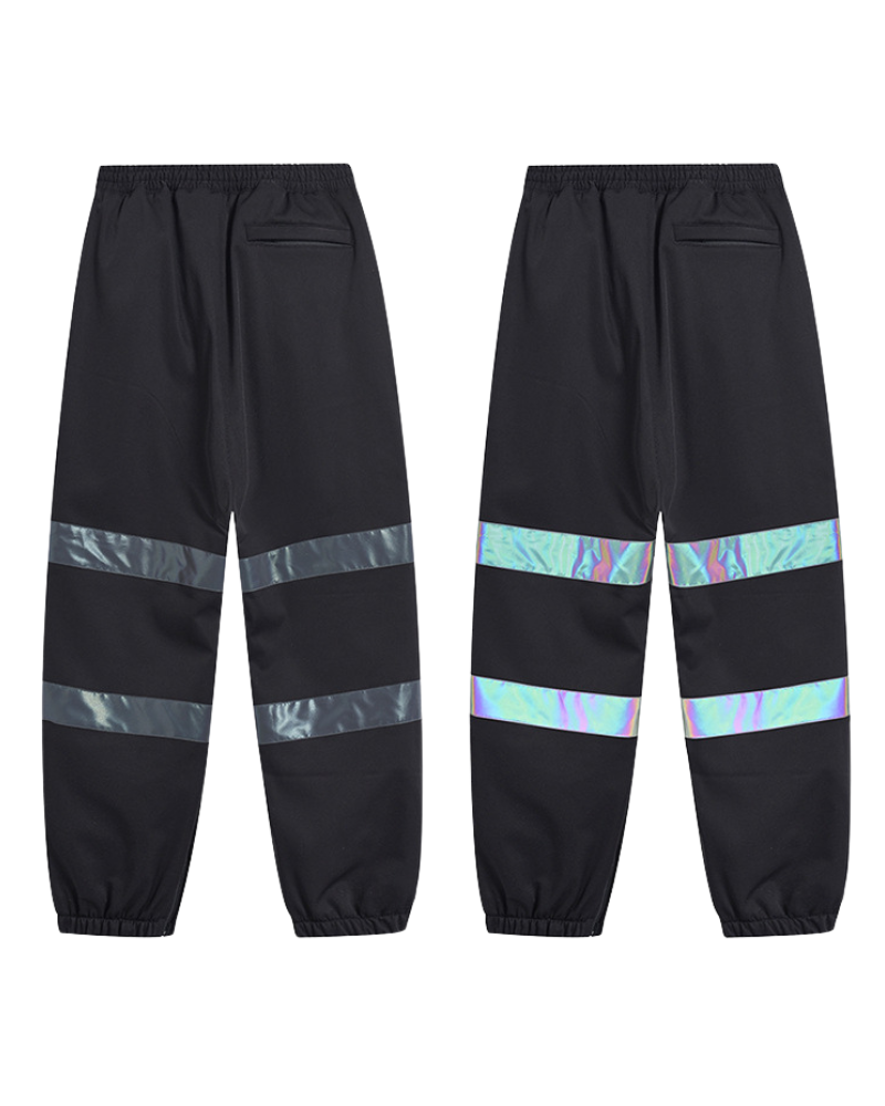 Ski Wear Neon Reflective Baggy Snow Pants -Unisex