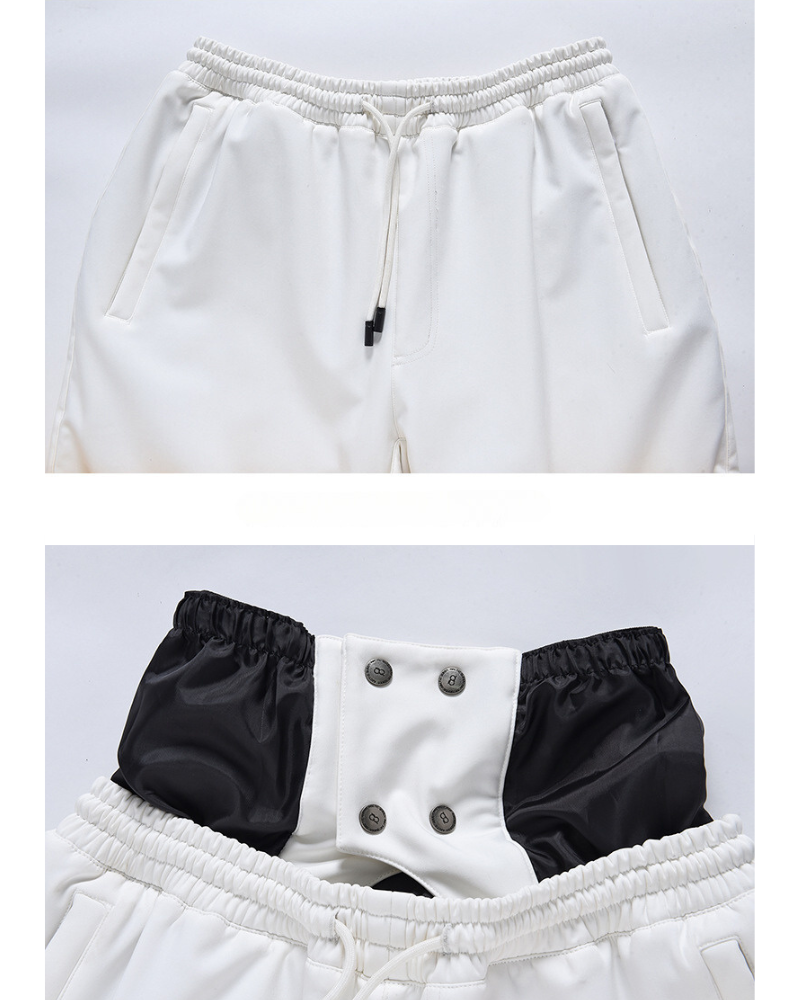 Ski Wear Neon Reflective Baggy Snow Pants -Unisex