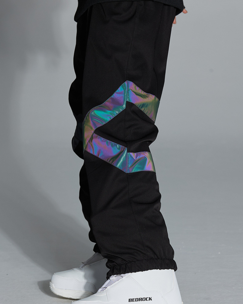 Ski Wear Neon Reflective Baggy Snow Pants -Unisex