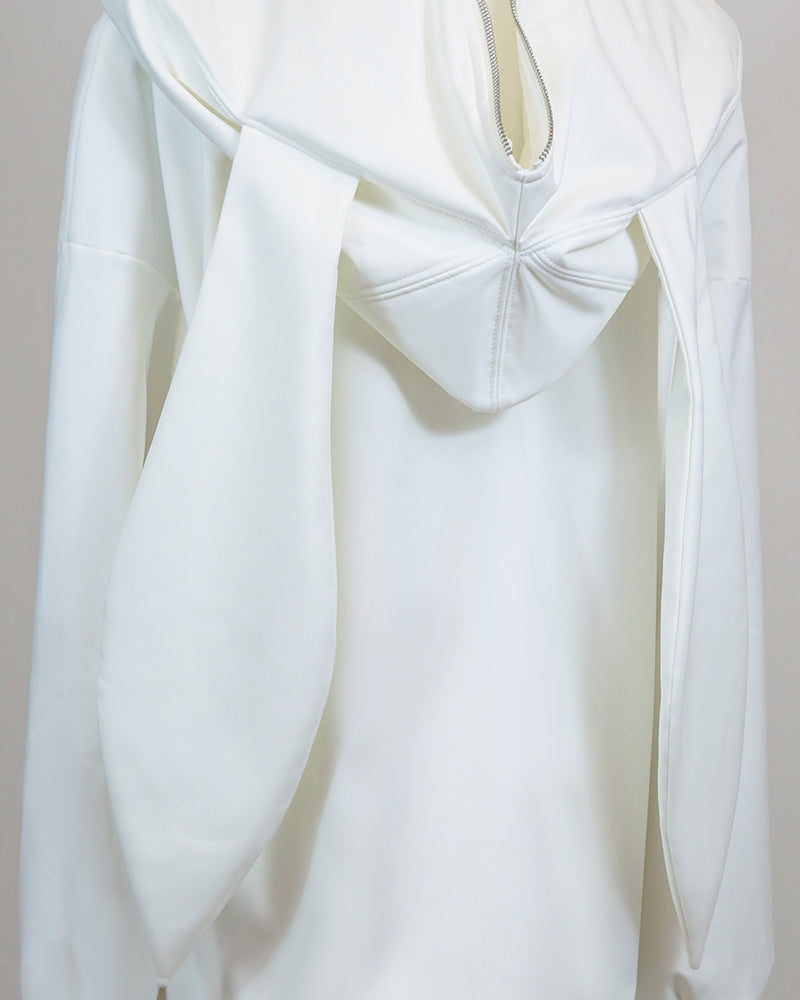 Ski Wear Outdoor Adorable Bunny Ears Warm Hoodie -Unisex