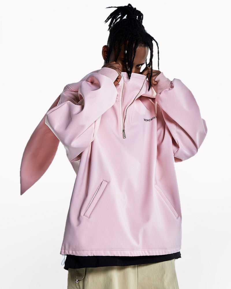 Ski Wear Outdoor Adorable Bunny Ears Warm Hoodie -Unisex