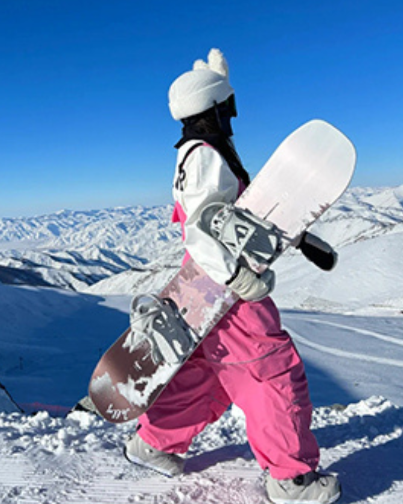 Ski Wear Snowboard Gear Reflective Stripe Ski Bibs - Unisex