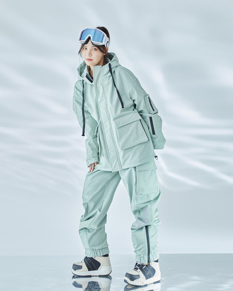 Ski Wear Snowboard Gear Cargo Jacket&Pants Snow Suit - Women&