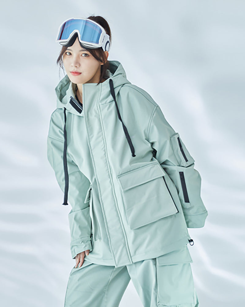 Ski Wear Snowboard Gear Cargo Jacket&Pants Snow Suit - Women&