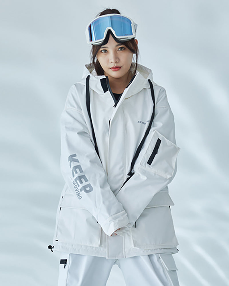 Ski Wear Snowboard Gear Cargo Jacket&Pants Snow Suit - Women&