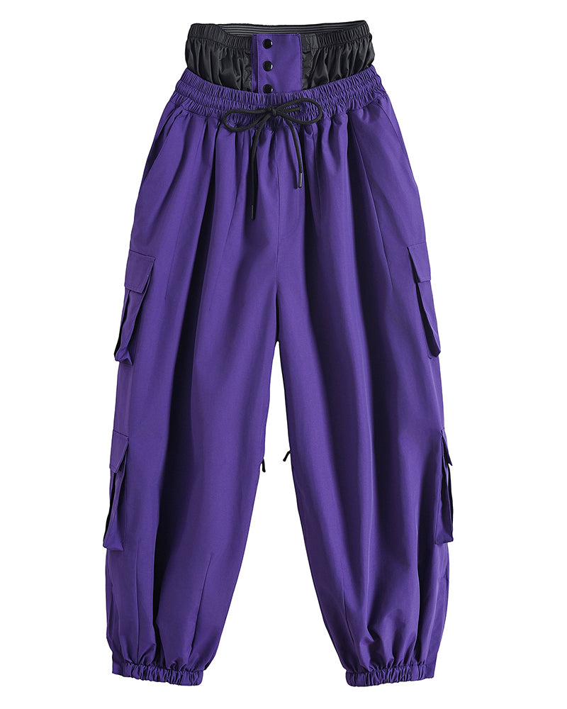 Ski Wear Snow Outfits Baggy Cargo Snow Pants - Unisex