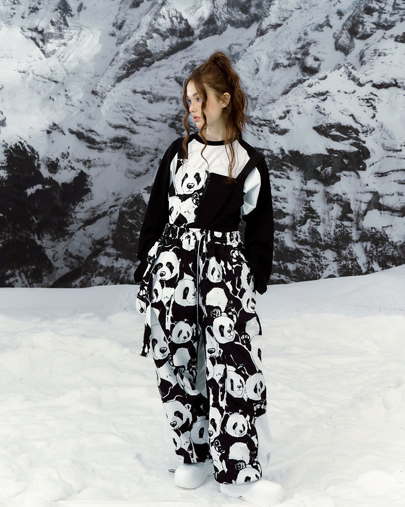 Ski Wear Panda Jacket&Bibs Snow Suit -Unisex (Single Unit Available)