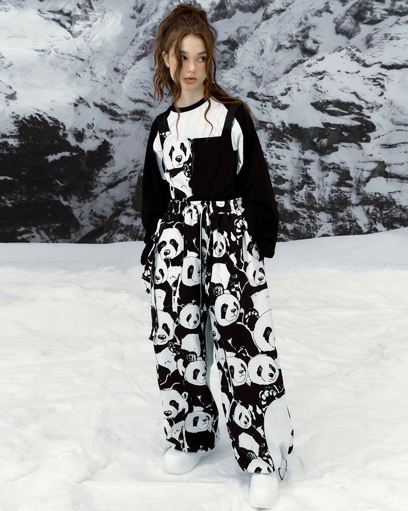 Ski Wear Panda Jacket&Bibs Snow Suit -Unisex (Single Unit Available)