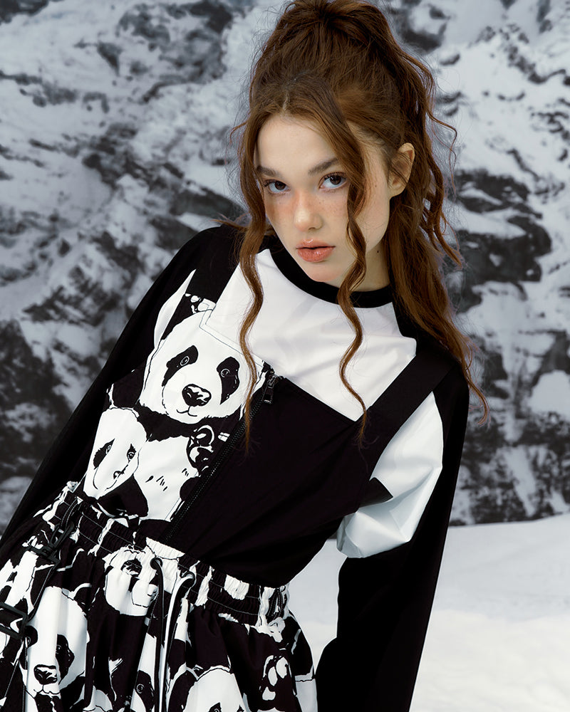 Ski Wear Panda Jacket&Bibs Snow Suit -Unisex (Single Unit Available)