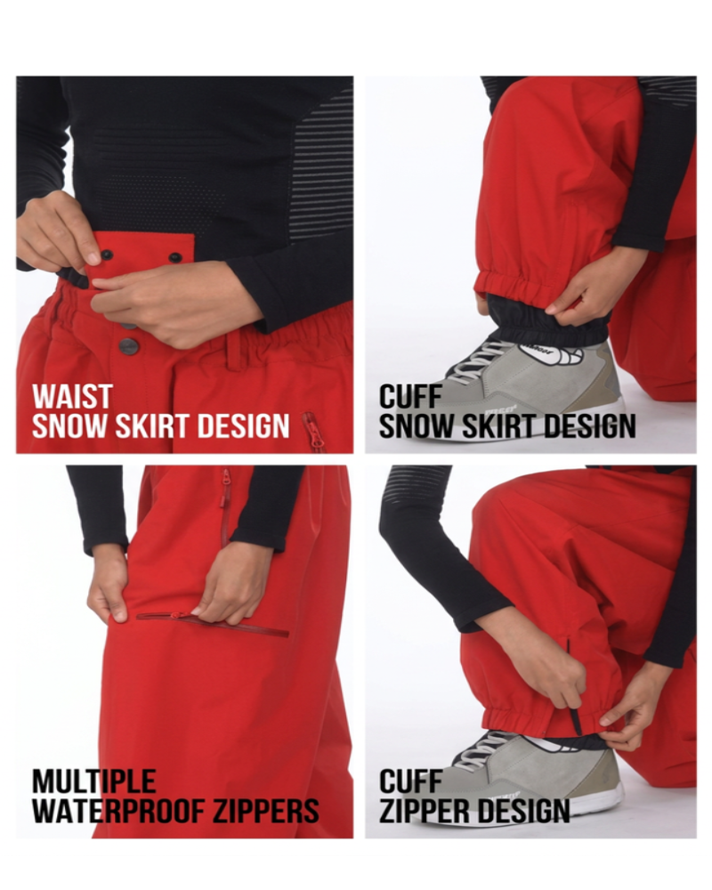 Ski Wear Thermal Waterproof Snowboard 3L Snow Pants -Unisex