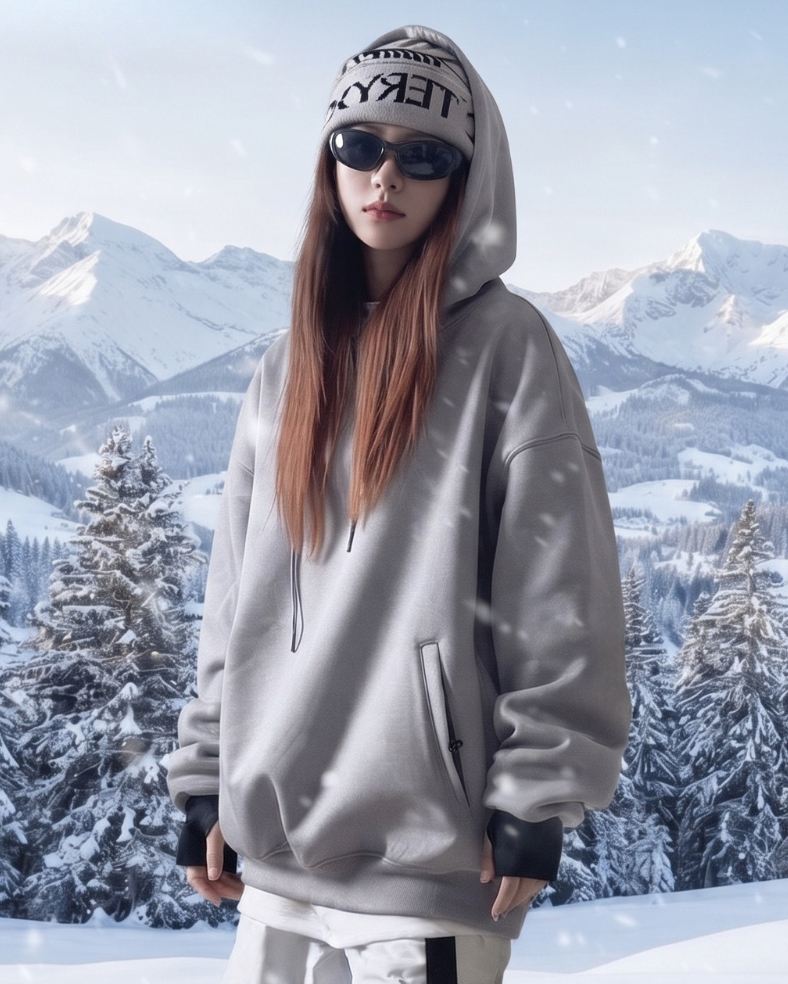 Ski Wear Loose Fit Waterproof Snowboard Ski Hoodie - Unisex