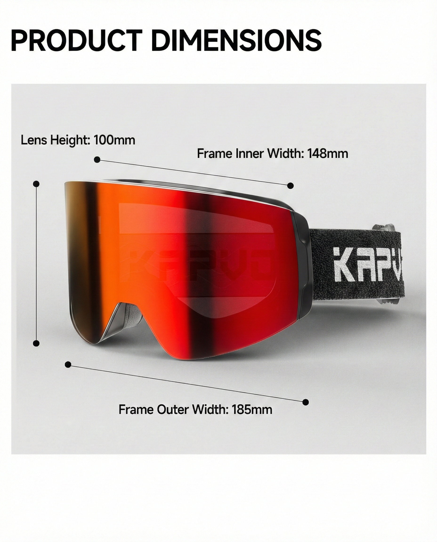 Ski Wear Outdoor Photochromic Magnetic Ski Goggles