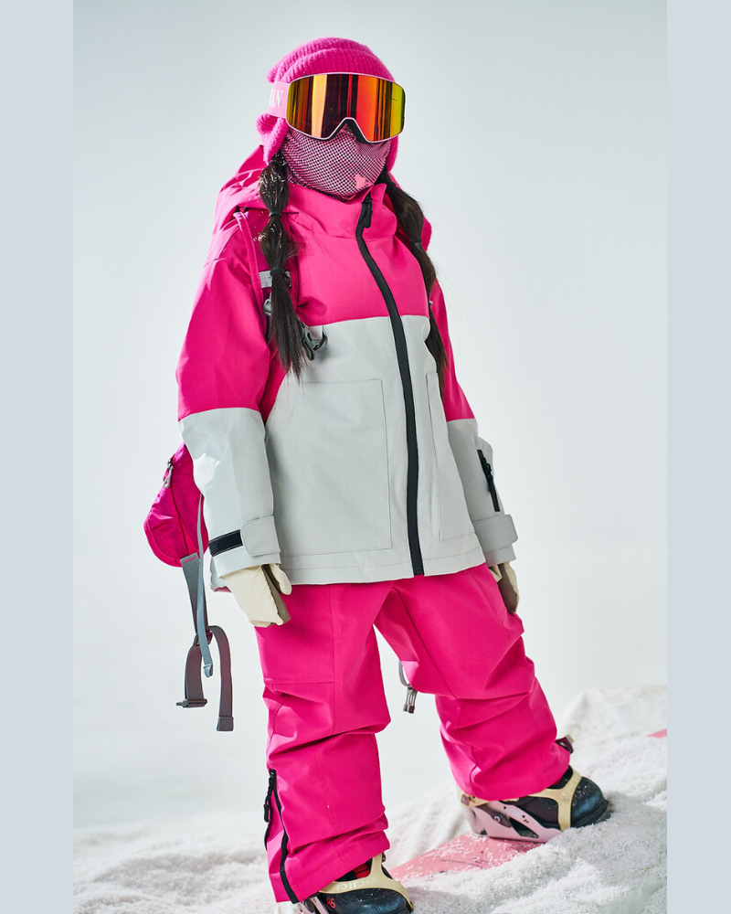 Ski Wear Outdoor Waterproof Jacket&Bibs Kids Snow Suit (Single Unit Available)