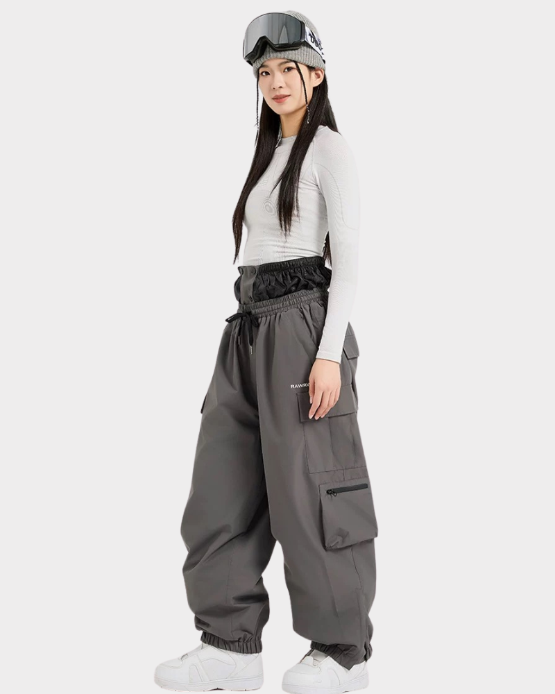 Ski Wear Snowboard Waterproof Cargo Snow Pants -Unisex