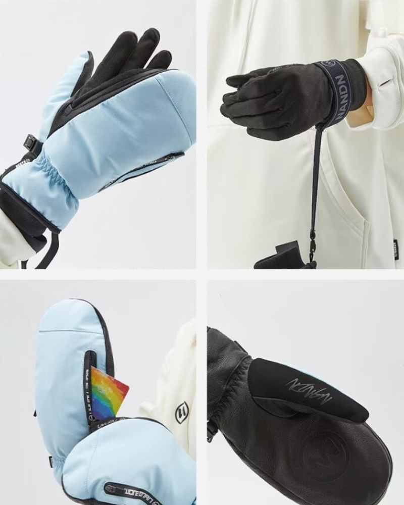 Ski Wear Snowboard Waterproof Dual-Layer Ski Gloves