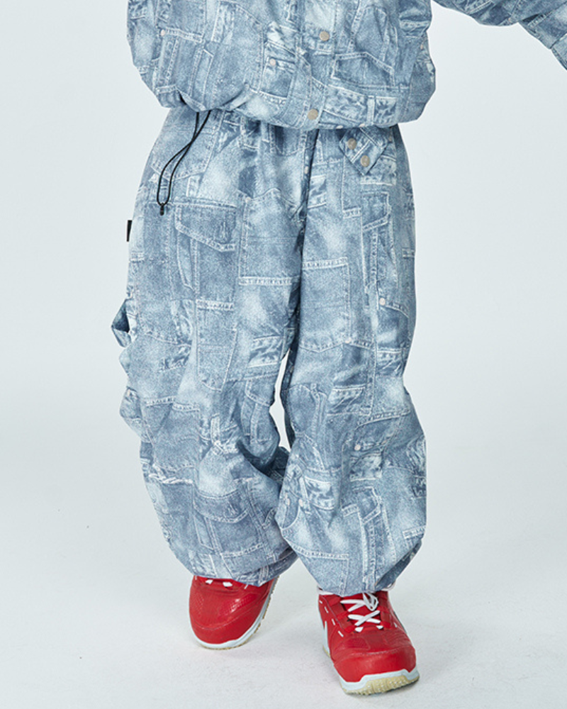 Ski Wear Thickened 3L Hooded Snowboard Suit -Men&